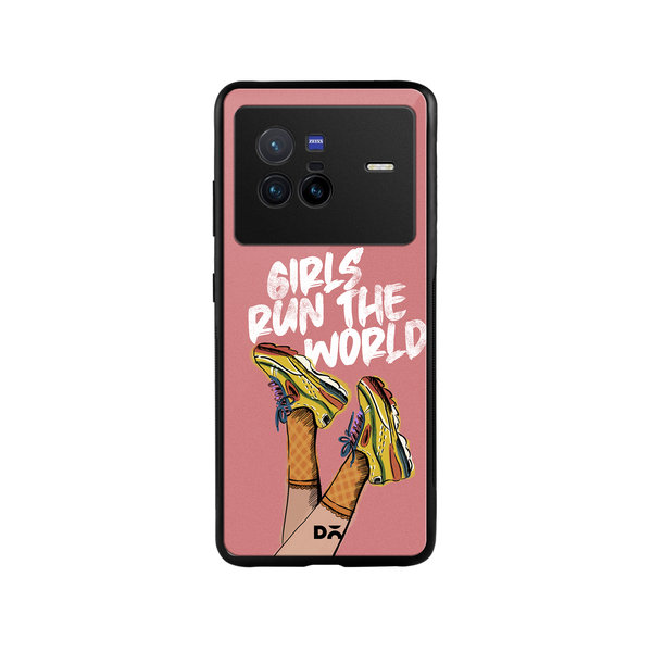 

DailyObjects Girls Run The World Glass Case Cover For Vivo X80