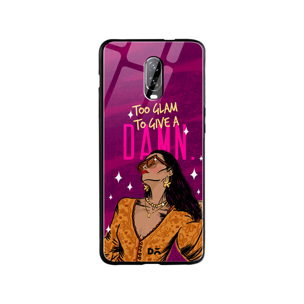 

DailyObjects Glam No Damn Glass Case Cover For OnePlus 7