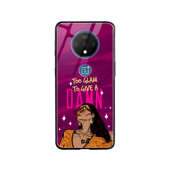 

DailyObjects Glam No Damn Glass Case Cover For OnePlus 7T
