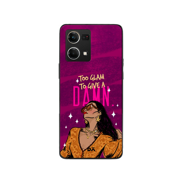 

DailyObjects Glam No Damn Glass Case Cover For Oppo F21 Pro