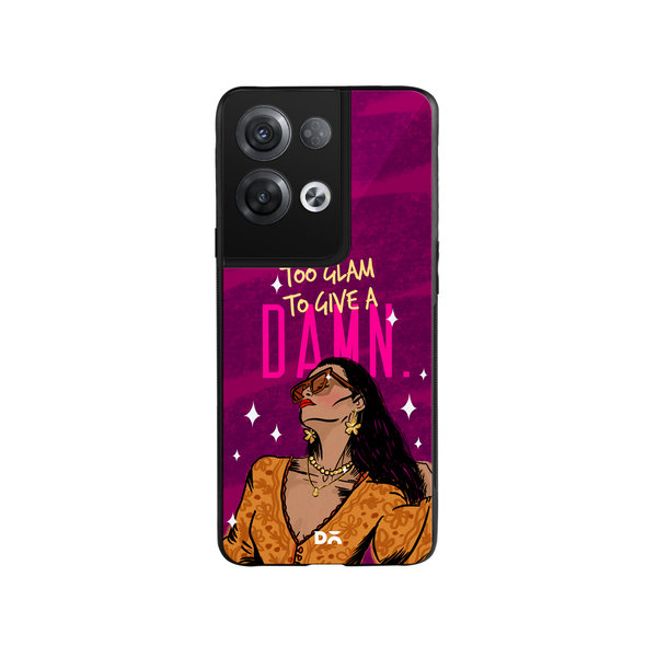 

DailyObjects Glam No Damn Glass Case Cover For Oppo Reno 8