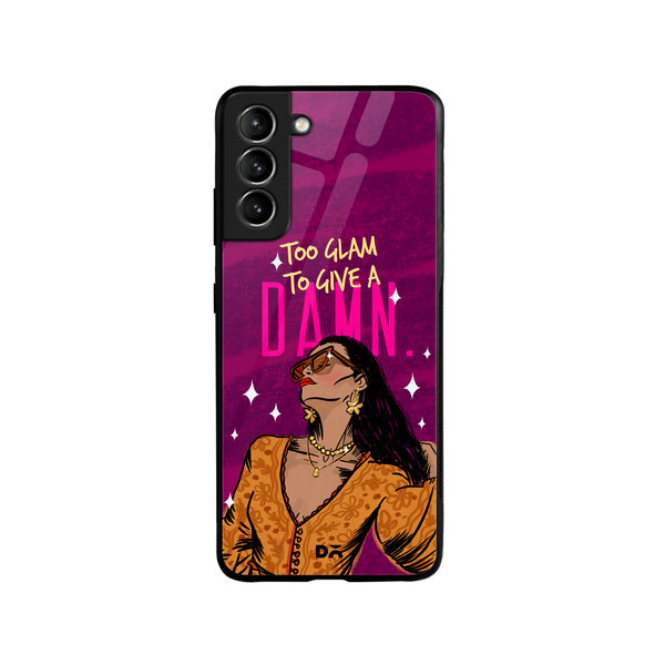 

DailyObjects Glam No Damn Glass Case Cover For Samsung Galaxy S21