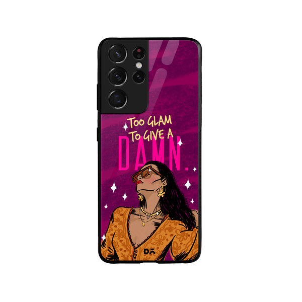 

DailyObjects Glam No Damn Glass Case Cover For Samsung Galaxy S21 Ultra