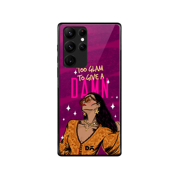 

DailyObjects Glam No Damn Glass Case Cover For Samsung Galaxy S22 Ultra