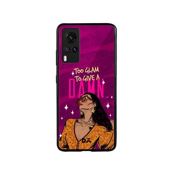 

DailyObjects Glam No Damn Glass Case Cover For Vivo X60