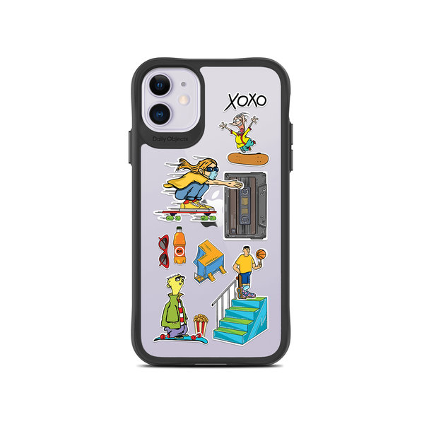

DailyObjects Go Crazy Black Hybrid Clear Case Cover For iPhone 11