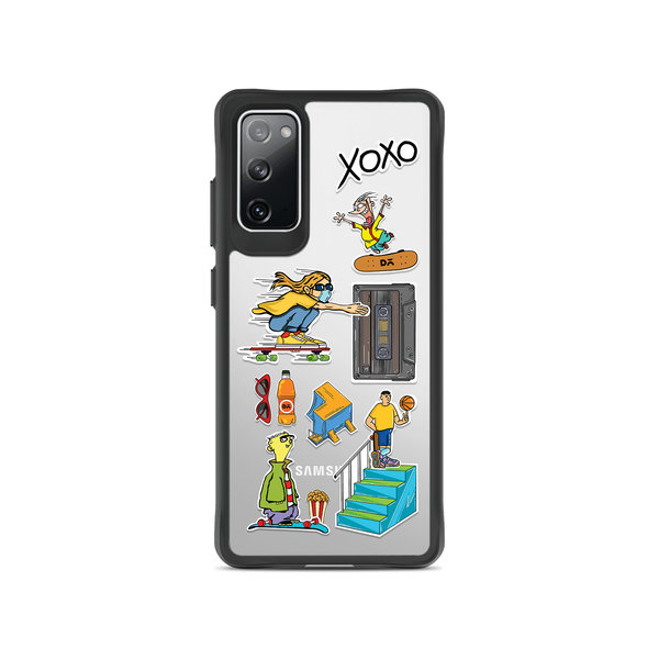 

DailyObjects Go Crazy Black Hybrid Clear Case Cover For Samsung Galaxy S20 FE