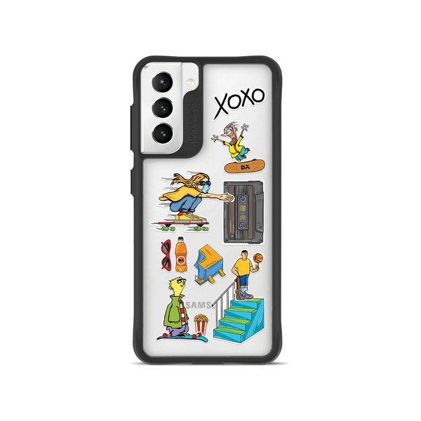 

DailyObjects Go Crazy Black Hybrid Clear Case Cover For Samsung Galaxy S21