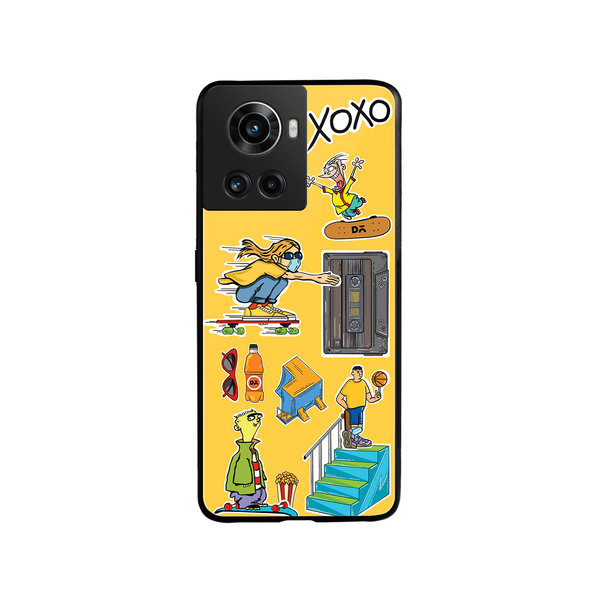 

DailyObjects Go Crazy Glass Case Cover For OnePlus 10R