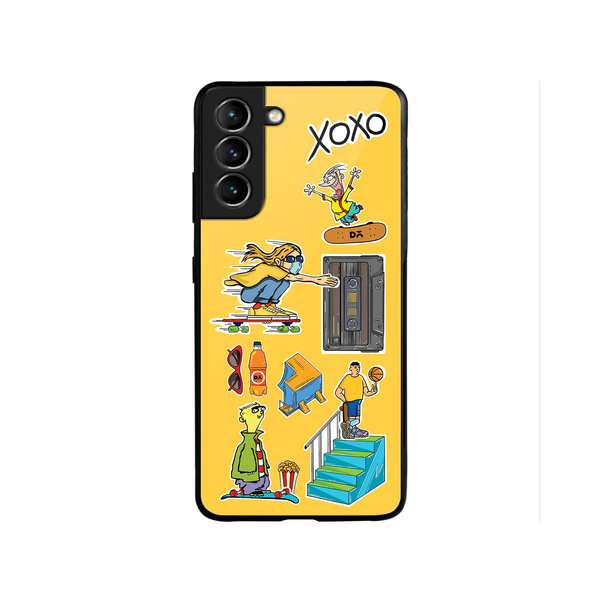 

DailyObjects Go Crazy Glass Case Cover For Samsung Galaxy S22
