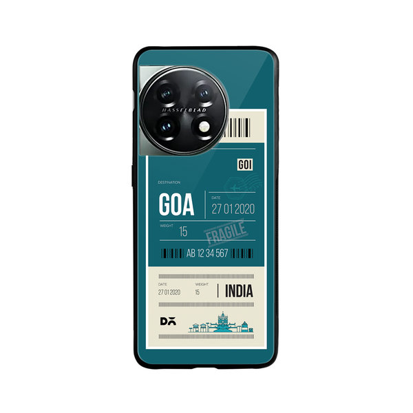 

DailyObjects Goa City Tag Glass Case Cover For OnePlus 11 5G