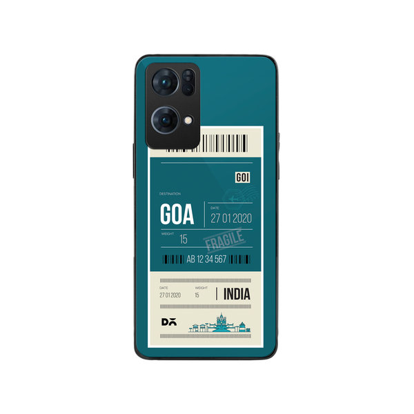 

DailyObjects Goa City Tag Glass Case Cover For Oppo Reno 7 Pro