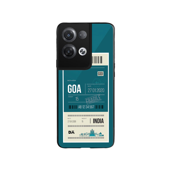 

DailyObjects Goa City Tag Glass Case Cover For Oppo Reno 8