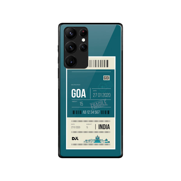

DailyObjects Goa City Tag Glass Case Cover For Samsung Galaxy S22 Ultra