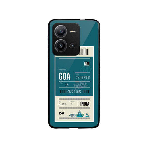 

DailyObjects Goa City Tag Glass Case Cover For Vivo V25