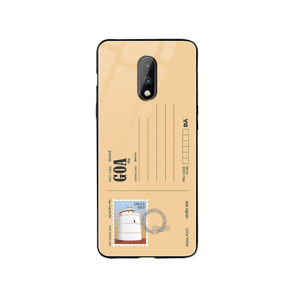 

DailyObjects Goa Fort Aguada Postcard Glass Case Cover For OnePlus 7