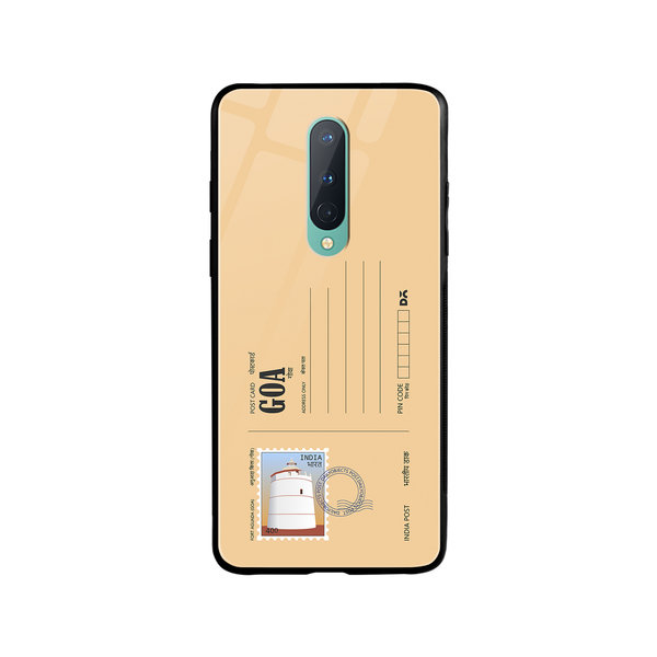 

DailyObjects Goa Fort Aguada Postcard Glass Case Cover For OnePlus 8