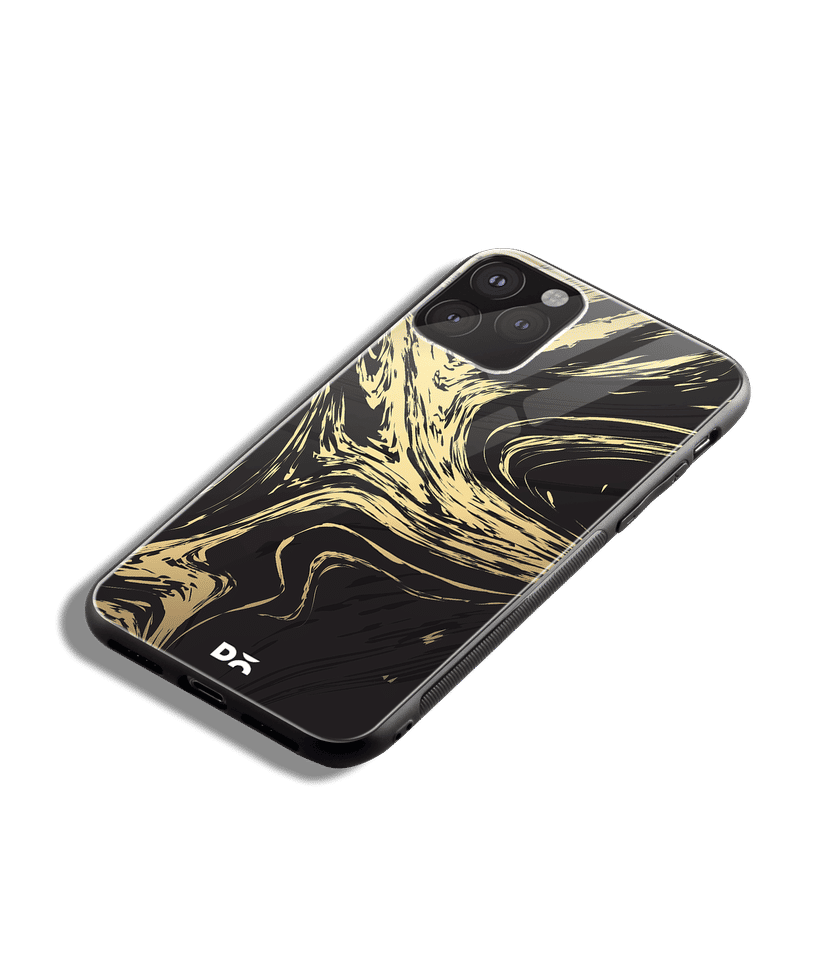 Dailyobjects Gold Marble Art Glass Case Cover For Iphone 11 Pro Max Buy At Dailyobjects