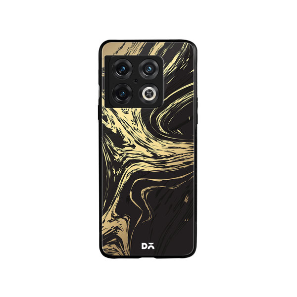 

DailyObjects Gold Marble Art Glass Case Cover For OnePlus 10 Pro