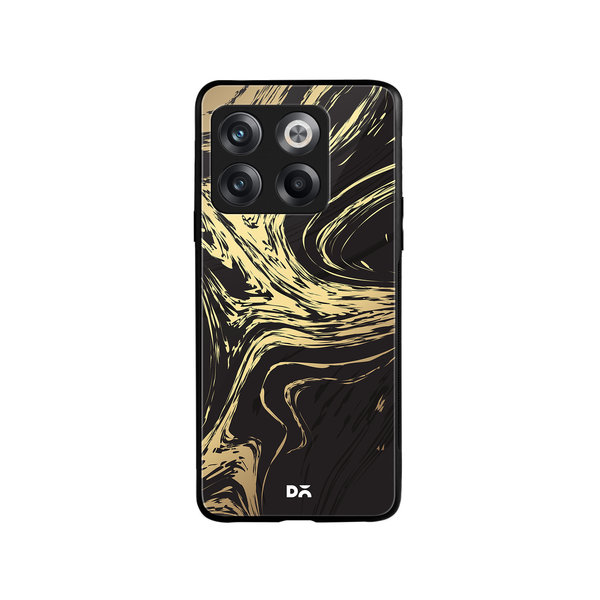 

DailyObjects Gold Marble Art Glass Case Cover For OnePlus 10T