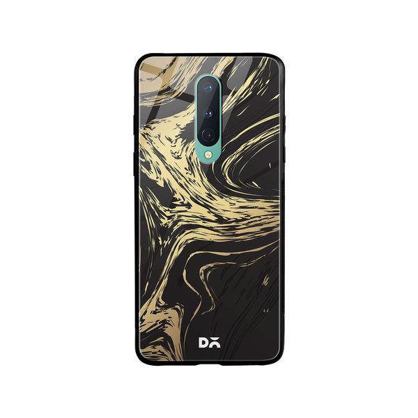 

DailyObjects Gold Marble Art Glass Case Cover For OnePlus 8
