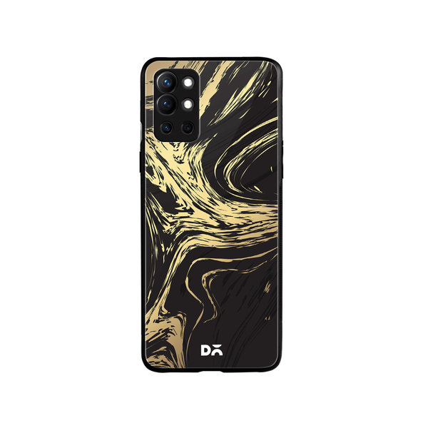 

DailyObjects Gold Marble Art Glass Case Cover For OnePlus 9R
