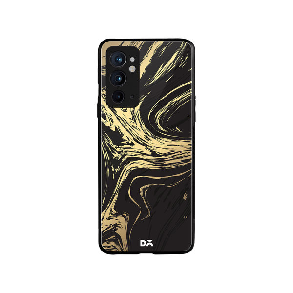 

DailyObjects Gold Marble Art Glass Case Cover For OnePlus 9RT