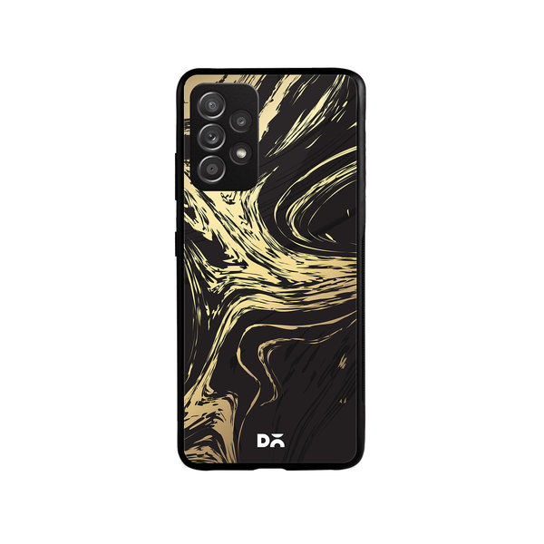 

DailyObjects Gold Marble Art Glass Case Cover For Samsung Galaxy A52