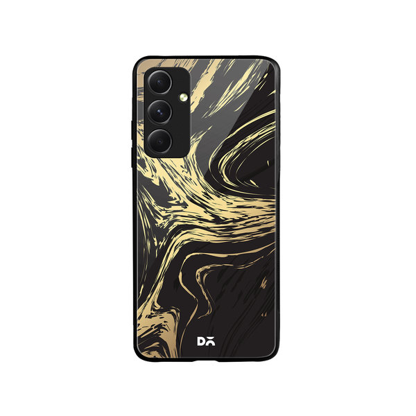 

DailyObjects Gold Marble Art Glass Case Cover For Samsung Galaxy A54 5G