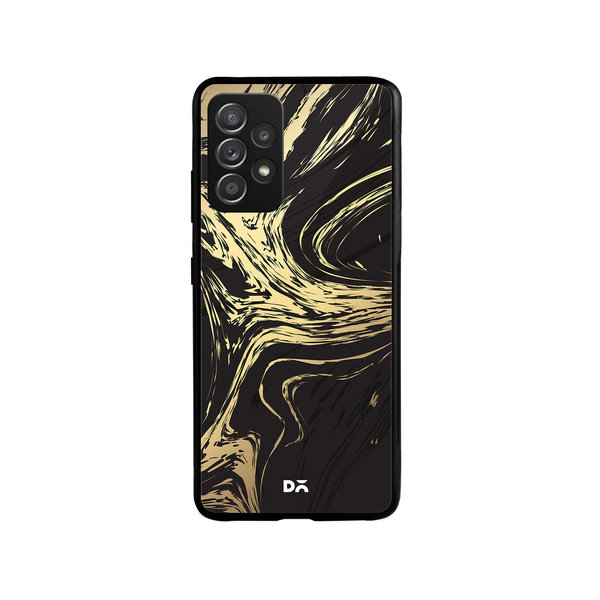 

DailyObjects Gold Marble Art Glass Case Cover For Samsung Galaxy A73