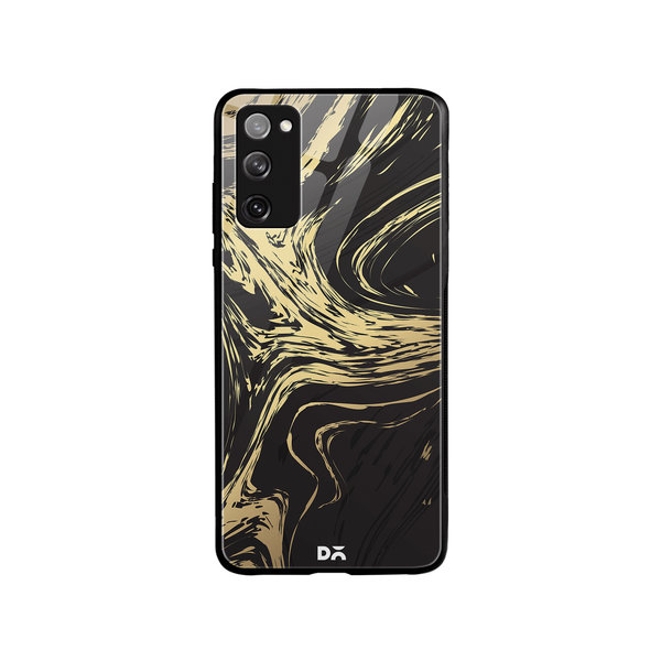 

DailyObjects Gold Marble Art Glass Case Cover For Samsung Galaxy S20 FE