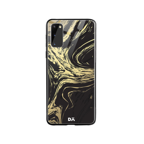 DailyObjects Gold Marble Art Glass Case Cover For Samsung Galaxy S20