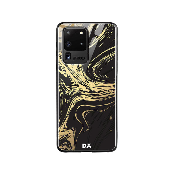 

DailyObjects Gold Marble Art Glass Case Cover For Samsung Galaxy S20 Ultra