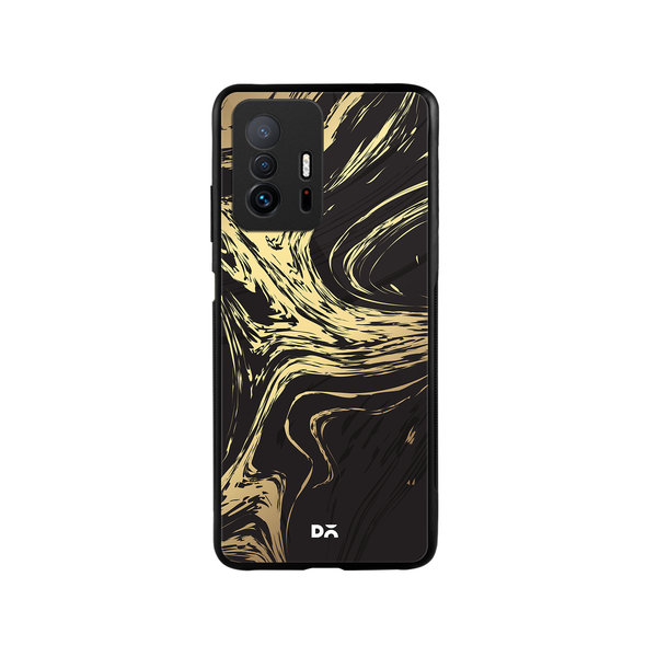 

DailyObjects Gold Marble Art Glass Case Cover For Xiaomi 11T