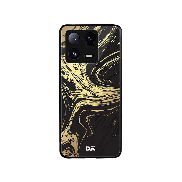 

DailyObjects Gold Marble Art Glass Case Cover For Xiaomi 13 Pro