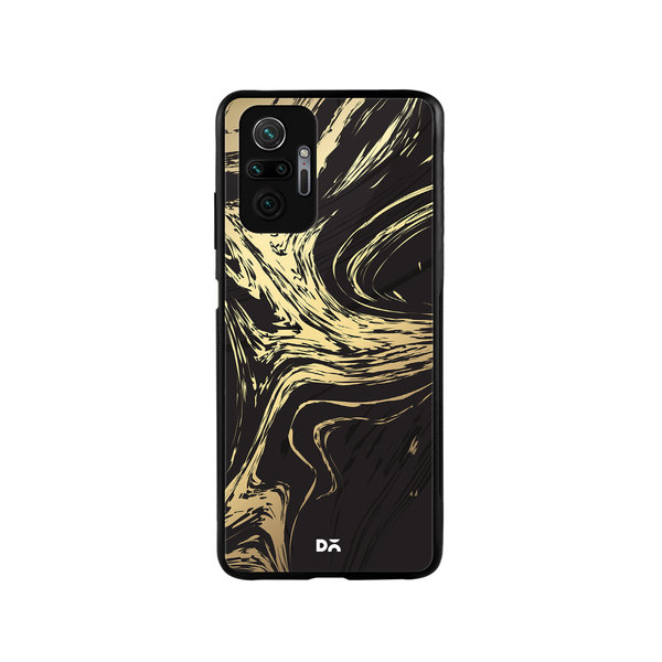 

DailyObjects Gold Marble Art Glass Case Cover For Xiaomi Redmi Note 10 Pro