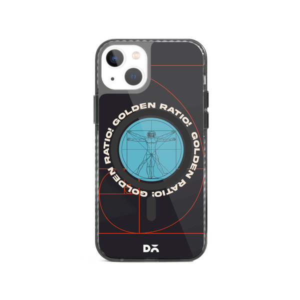 

DailyObjects Golden Ratio Stride 2.0 Clear MagSafe Phone Case Cover For iPhone 15