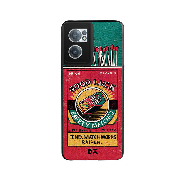 

DailyObjects Good Luck Matchbox Glass Case Cover For OnePlus Nord CE 2