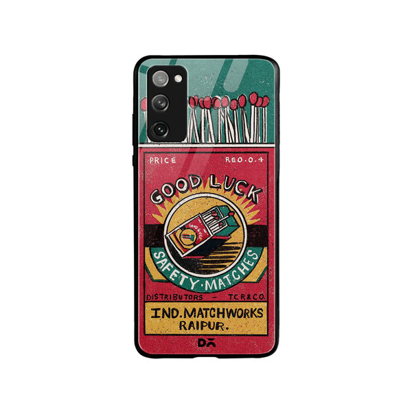

DailyObjects Good Luck Matchbox Glass Case Cover For Samsung Galaxy S20 FE
