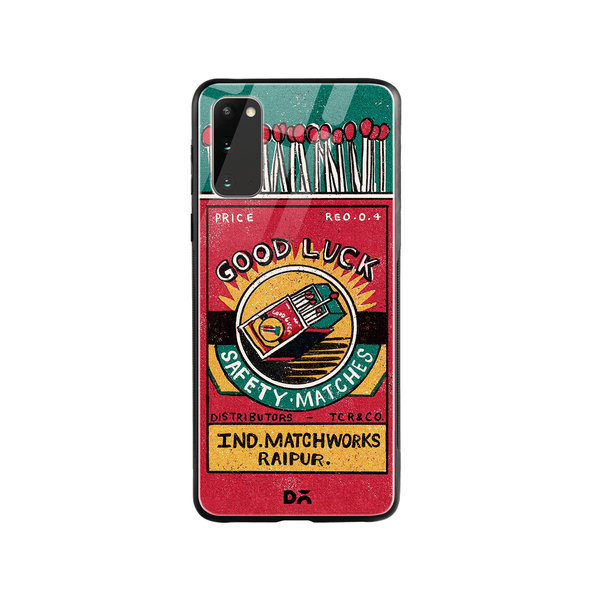 

DailyObjects Good Luck Matchbox Glass Case Cover For Samsung Galaxy S20