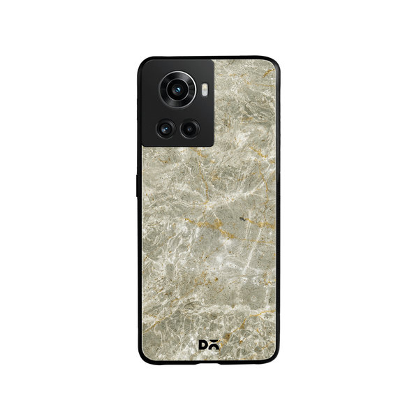 

DailyObjects Gray Marble Glass Case Cover For OnePlus 10R