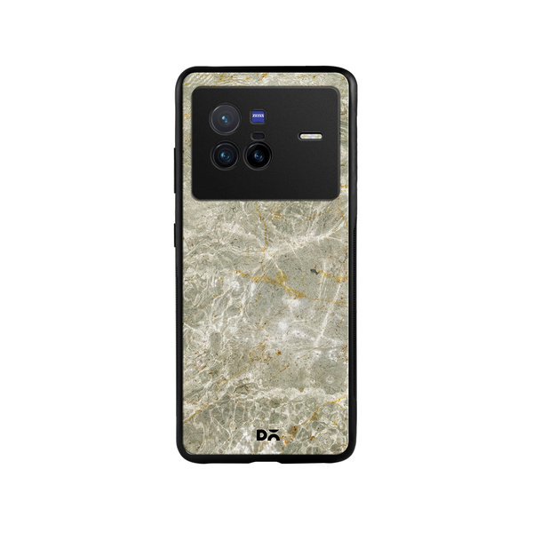 

DailyObjects Gray Marble Glass Case Cover For Vivo X80