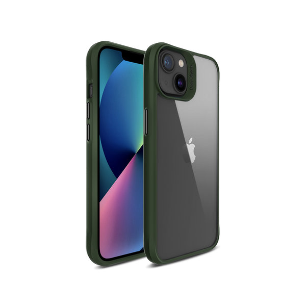 

DailyObjects Green Hybrid Clear Case Cover for iPhone 13 Mini
