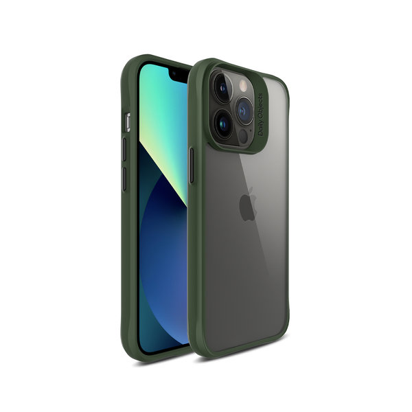 DailyObjects Green Hybrid Clear Case Cover for iPhone 13 Pro Max