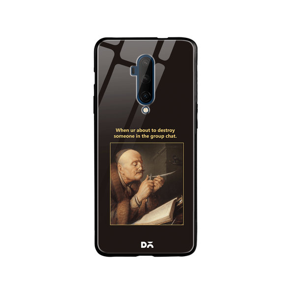 

DailyObjects Group Chat Glass Case Cover For OnePlus 7T Pro