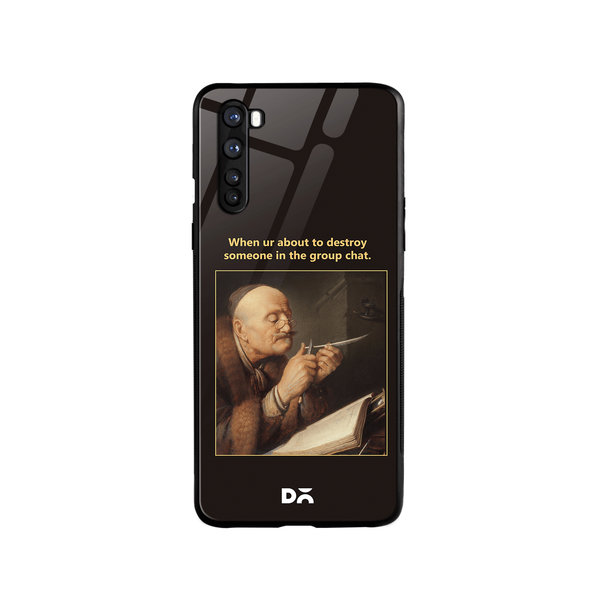 

DailyObjects Group Chat Glass Case Cover For OnePlus Nord