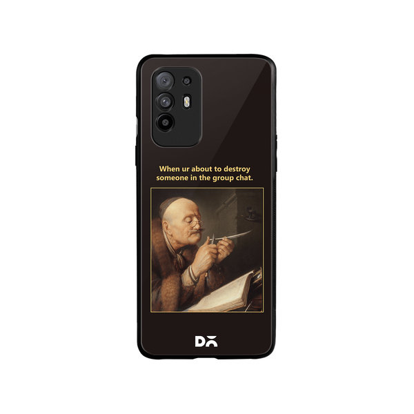 

DailyObjects Group Chat Glass Case Cover For Oppo F19 Pro Plus
