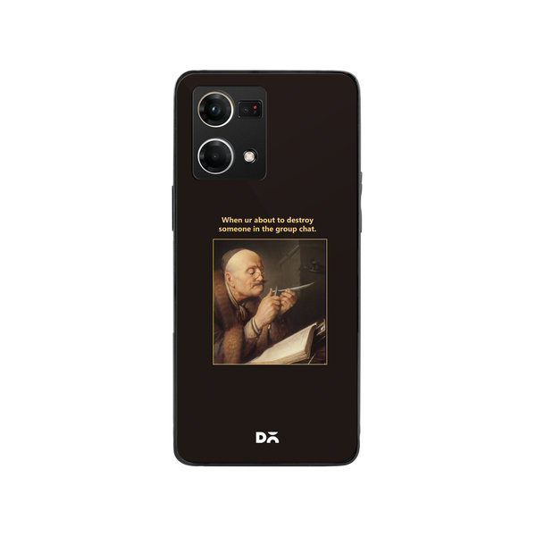 

DailyObjects Group Chat Glass Case Cover For Oppo F21 Pro