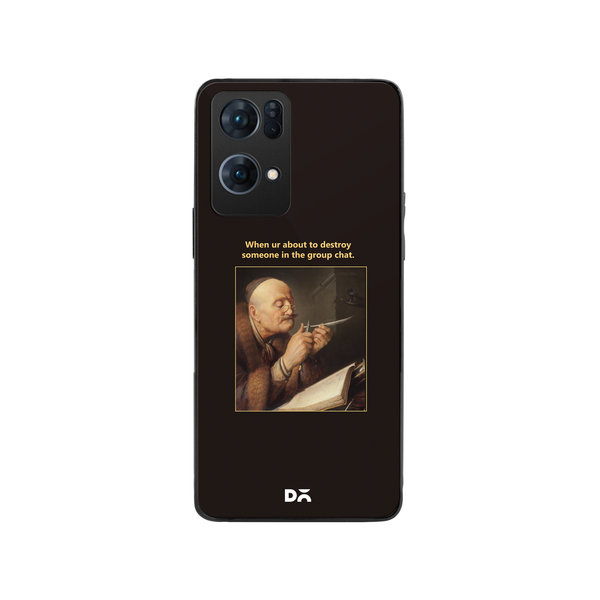 

DailyObjects Group Chat Glass Case Cover For Oppo Reno 7 Pro