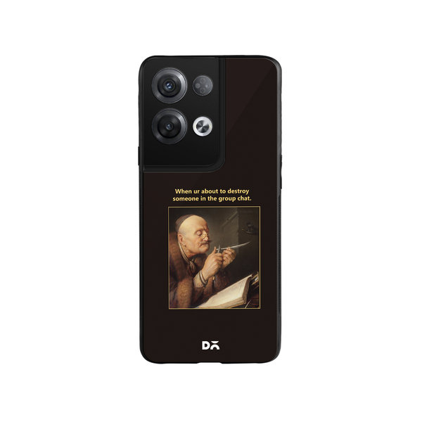 

DailyObjects Group Chat Glass Case Cover For Oppo Reno 8